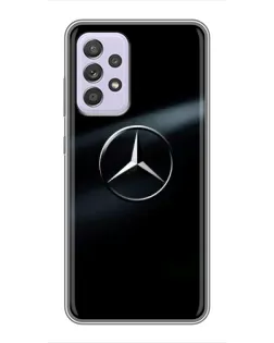 Чехол для Samsung Galaxy A52 с картинкой «Mercedes на металле» Чехол для Samsung Galaxy A52 с картинкой «Mercedes на металле»