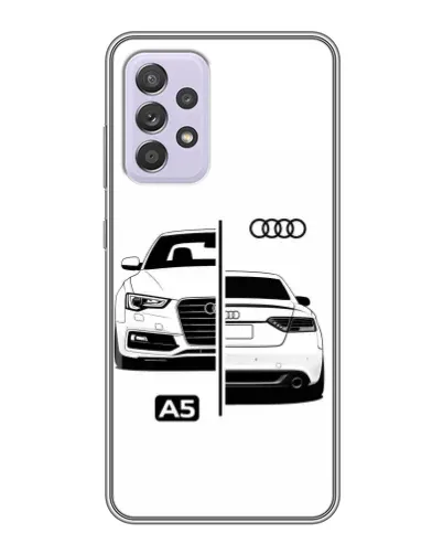 Чехол для Samsung Galaxy A52 с картинкой «Audi — контрастный дизайн»