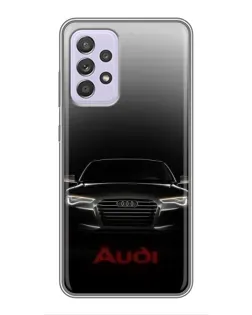 Чехол для Samsung Galaxy A52 с картинкой «Audi — градиентный контур»