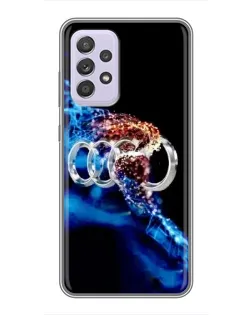 Чехол для Samsung Galaxy A52 с картинкой «Энергия лого Audi»