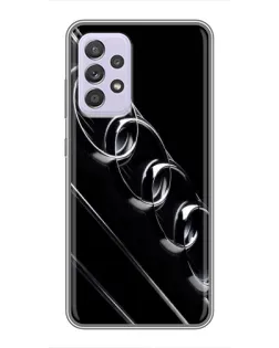 Чехол для Samsung Galaxy A52 с картинкой «Audi — абстрактные кольца»