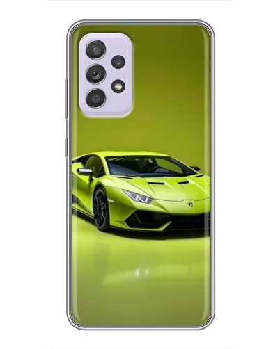 Чехол для Samsung Galaxy A52 с картинкой «Салатовый Lamborghini Huracan»