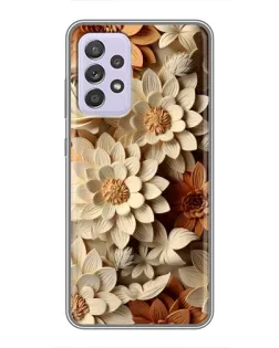 Чехол для Samsung Galaxy A52 с картинкой «Бежевый флористический декор» Чехол для Samsung Galaxy A52 с картинкой «Бежевый флористический декор»