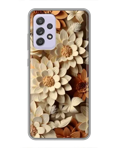 Чехол для Samsung Galaxy A52 с картинкой «Бежевый флористический декор» Чехол для Samsung Galaxy A52 с картинкой «Бежевый флористический декор»