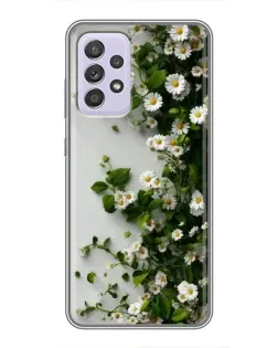 Чехол для Samsung Galaxy A52 с картинкой «Ветка мелких белых цветов» Чехол для Samsung Galaxy A52 с картинкой «Ветка мелких белых цветов»