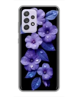 Чехол для Samsung Galaxy A52 с картинкой «Фиолетовые цветы с росою» Чехол для Samsung Galaxy A52 с картинкой «Фиолетовые цветы с росою»