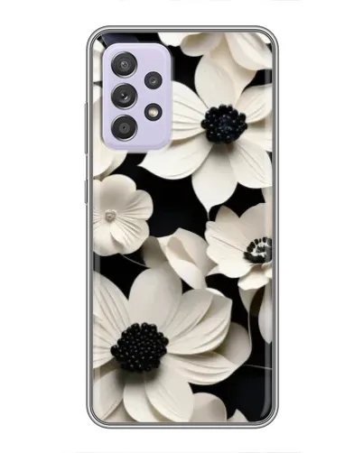 Чехол для Samsung Galaxy A52 с картинкой «Объемные белые цветы» Чехол для Samsung Galaxy A52 с картинкой «Объемные белые цветы»
