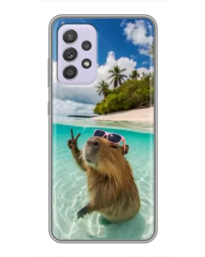 Чехол для Samsung Galaxy A52 с картинкой «Капибара на море» Чехол для Samsung Galaxy A52 с картинкой «Капибара на море»