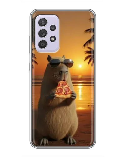 Чехол для Samsung Galaxy A52 с картинкой «Капибара с пиццей» Чехол для Samsung Galaxy A52 с картинкой «Капибара с пиццей»