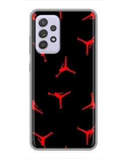 Чехол для Samsung Galaxy A52s 5G (A528) с картинкой «Jordan Red Pattern»