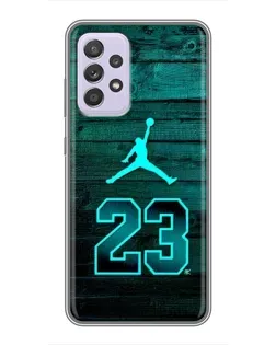 Чехол для Samsung Galaxy A52s 5G (A528) с картинкой «Jordan Cyan 23»