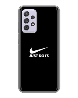 Чехол для Samsung Galaxy A52s 5G (A528) с картинкой «Минимализм от Nike»