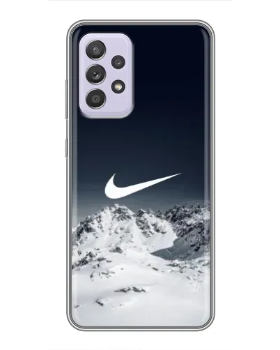 Чехол для Samsung Galaxy A52s 5G (A528) с картинкой «Nike — зимние горы» Чехол для Samsung Galaxy A52s 5G (A528) с картинкой «Nike — зимние горы»