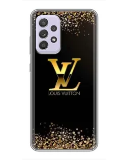 Чехол для Samsung Galaxy A52s 5G (A528) с картинкой «LV — золотые искры»