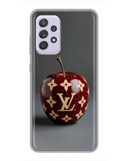 Чехол для Samsung Galaxy A52s 5G (A528) с картинкой «Красное яблоко LV»
