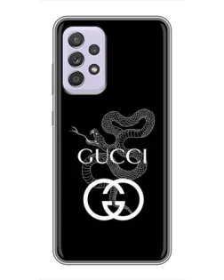 Чехол для Samsung Galaxy A52s 5G (A528) с картинкой «Gucci — серебряная змея» Чехол для Samsung Galaxy A52s 5G (A528) с картинкой «Gucci — серебряная змея»