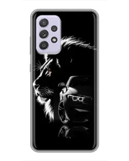 Чехол для Samsung Galaxy A52s 5G (A528) с картинкой «BMW и лев» Чехол для Samsung Galaxy A52s 5G (A528) с картинкой «BMW и лев»