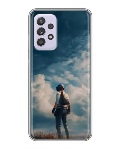 Чехол для Samsung Galaxy A52s 5G (A528) с картинкой «Герой PUBG на скале»