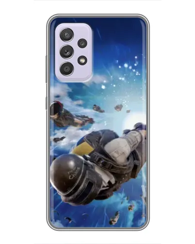 Чехол для Samsung Galaxy A52s 5G (A528) с картинкой «Десант PUBG — прыжок»