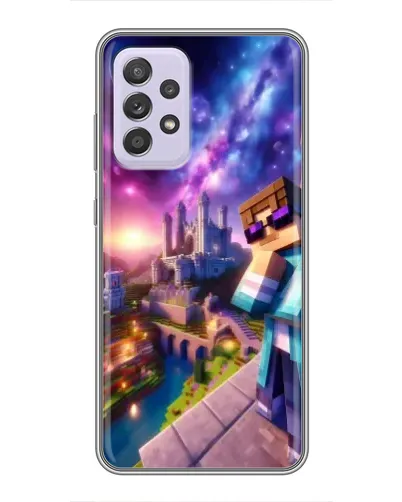 Чехол для Samsung Galaxy A52s 5G (A528) с картинкой «Стив и космос»