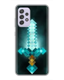 Чехол для Samsung Galaxy A52s 5G (A528) с картинкой «Алмазный меч неон»
