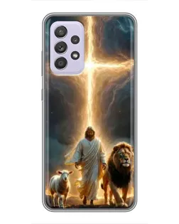 Чехол для Samsung Galaxy A52s 5G (A528) с картинкой «Лев Иуды и Свет»