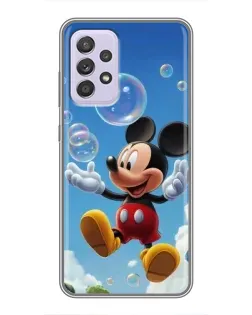 Чехол для Samsung Galaxy A52s 5G (A528) с картинкой «Mickey и мыльные пузыри»