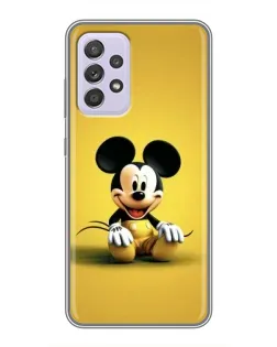 Чехол для Samsung Galaxy A52s 5G (A528) с картинкой «Микки на желтом»