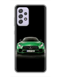 Чехол для Samsung Galaxy A52s 5G (A528) с картинкой «Mercedes — неоновый лого»