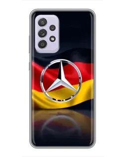 Чехол для Samsung Galaxy A52s 5G (A528) с картинкой «Mercedes — флаг Германии»