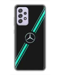 Чехол для Samsung Galaxy A52s 5G (A528) с картинкой «Спортивные линии Mercedes»