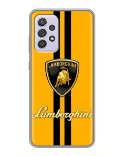 Чехол для Samsung Galaxy A52s 5G (A528) с картинкой «Lamborghini Stripe желтый»