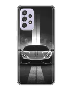Чехол для Samsung Galaxy A52s 5G (A528) с картинкой «Lamborghini симметрия дорог»