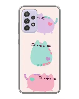 Чохол для Samsung Galaxy A52s 5G (A528) з картинкою «Pusheen тріо» Чохол для Samsung Galaxy A52s 5G (A528) з картинкою «Pusheen тріо»