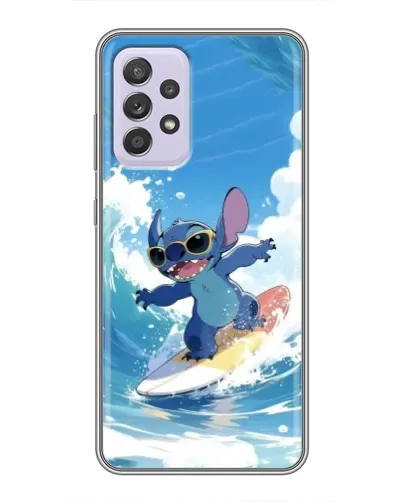 Чехол для Samsung Galaxy A52s 5G (A528) с картинкой «Стич на волне»