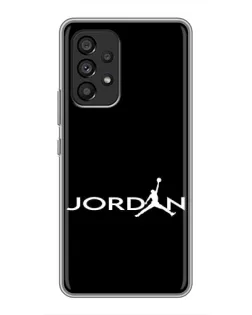 Чехол для Samsung Galaxy A53 (5G) с картинкой «Jordan White Logo» Чехол для Samsung Galaxy A53 (5G) с картинкой «Jordan White Logo»