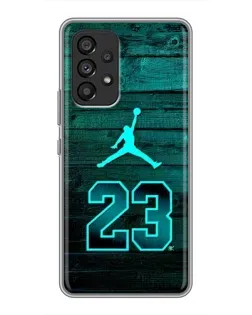 Чехол для Samsung Galaxy A53 (5G) с картинкой «Jordan Cyan 23» Чехол для Samsung Galaxy A53 (5G) с картинкой «Jordan Cyan 23»