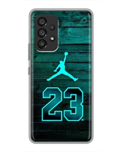 Чехол для Samsung Galaxy A53 (5G) с картинкой «Jordan Cyan 23» Чехол для Samsung Galaxy A53 (5G) с картинкой «Jordan Cyan 23»
