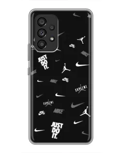Чехол для Samsung Galaxy A53 (5G) с картинкой «Nike Black Pattern» Чехол для Samsung Galaxy A53 (5G) с картинкой «Nike Black Pattern»