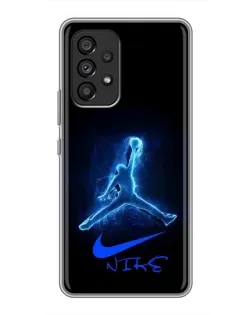 Чехол для Samsung Galaxy A53 (5G) с картинкой «Jordan Neon Blue» Чехол для Samsung Galaxy A53 (5G) с картинкой «Jordan Neon Blue»