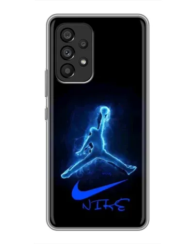 Чехол для Samsung Galaxy A53 (5G) с картинкой «Jordan Neon Blue» Чехол для Samsung Galaxy A53 (5G) с картинкой «Jordan Neon Blue»