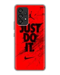Чехол для Samsung Galaxy A53 (5G) с картинкой «Nike Just Do It» Чехол для Samsung Galaxy A53 (5G) с картинкой «Nike Just Do It»