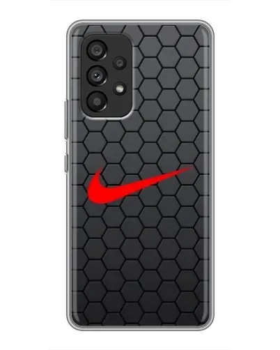 Чехол для Samsung Galaxy A53 (5G) с картинкой «Nike — карбоновая сетка» Чехол для Samsung Galaxy A53 (5G) с картинкой «Nike — карбоновая сетка»