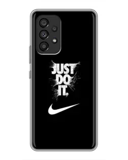 Чехол для Samsung Galaxy A53 (5G) с картинкой «Текстовый принт Nike»