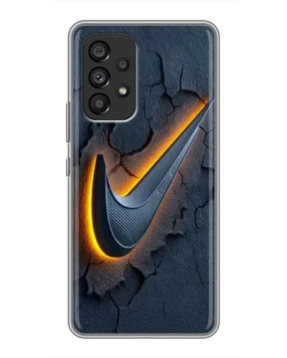 Чехол для Samsung Galaxy A53 (5G) с картинкой «Объемный логотип Найк» Чехол для Samsung Galaxy A53 (5G) с картинкой «Объемный логотип Найк»