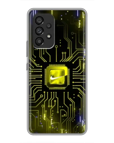Чехол для Samsung Galaxy A53 (5G) с картинкой «Nike — золотая искра» Чехол для Samsung Galaxy A53 (5G) с картинкой «Nike — золотая искра»