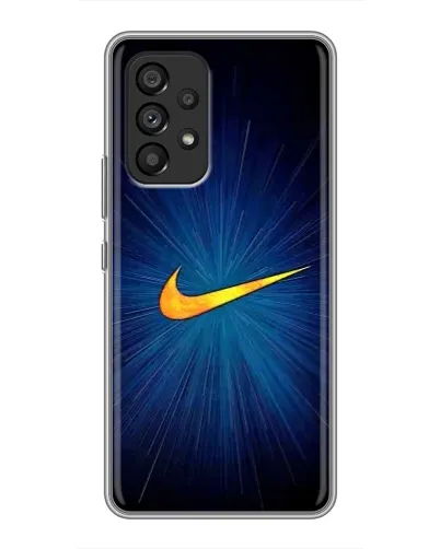 Чехол для Samsung Galaxy A53 (5G) с картинкой «Синий пульс Nike» Чехол для Samsung Galaxy A53 (5G) с картинкой «Синий пульс Nike»