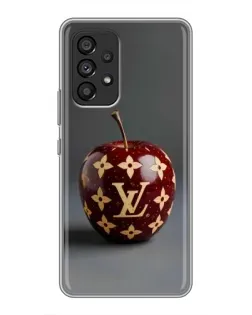 Чехол для Samsung Galaxy A53 (5G) с картинкой «Красное яблоко LV»
