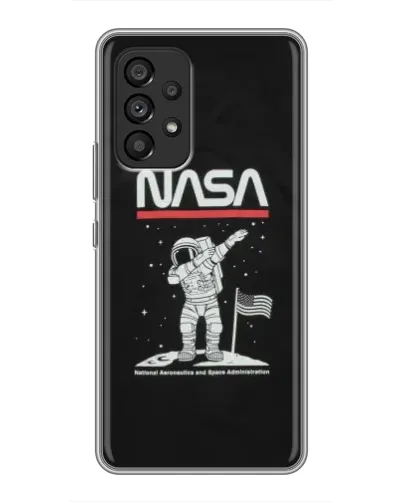 Чехол для Samsung Galaxy A53 (5G) с картинкой «NASA — шагаем по Луне» Чехол для Samsung Galaxy A53 (5G) с картинкой «NASA — шагаем по Луне»