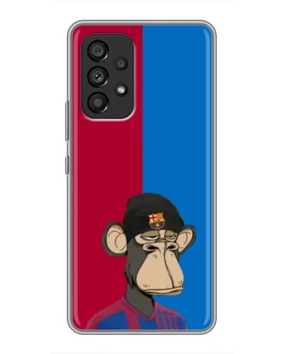 Чехол для Samsung Galaxy A53 (5G) с картинкой «Bored Ape — фанат Барсы»